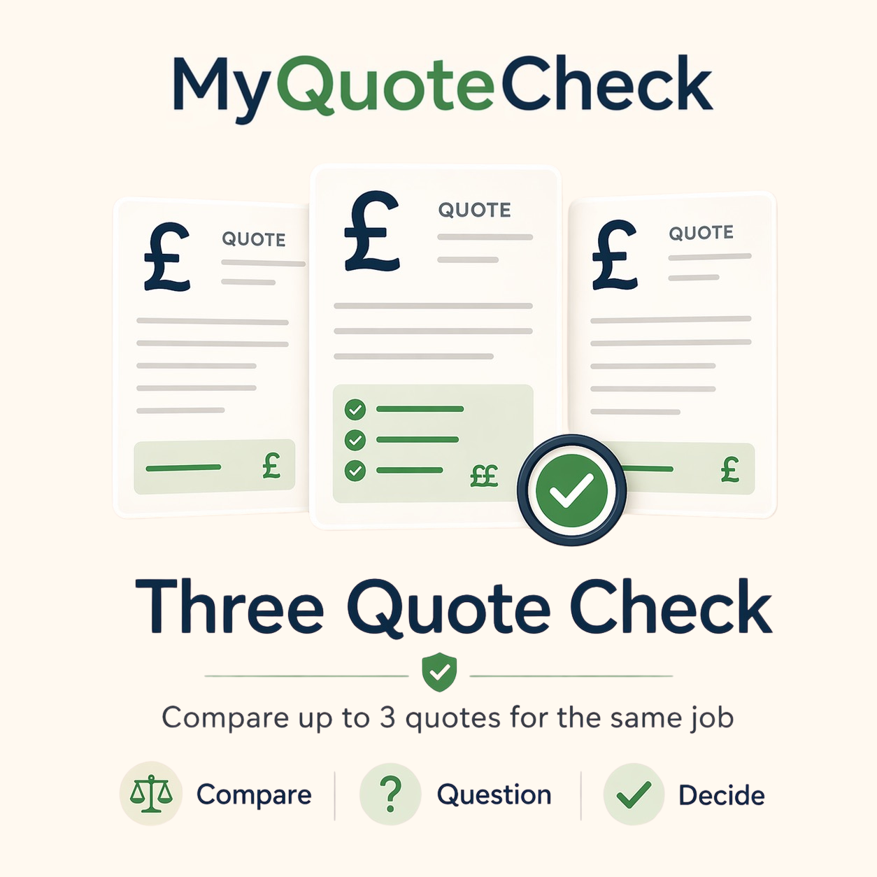 Three Quote Check